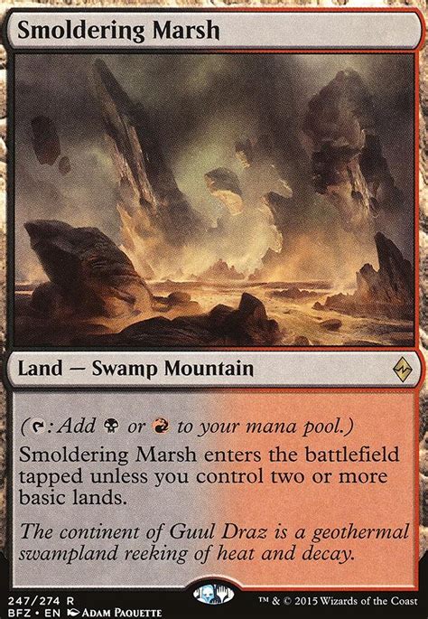 Smoldering Marsh Battle For Zendikar Modern Card Kingdom