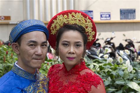 Traditional Vietnamese Costumes Editorial Image Image Of Woman