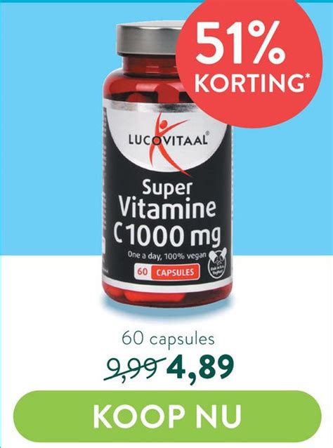 Lucovitaal Super Vitamine C Mg Aanbieding Bij Holland Barrett