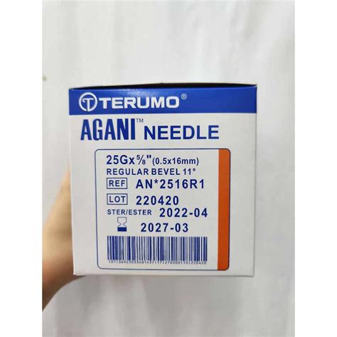 Terumo Agani Needle 25Gx5 8 100PCS BOX Shopee Malaysia