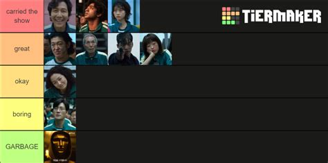 Squid Game Character Tier List Community Rankings TierMaker