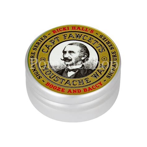 Captain Fawcett S Ricki Hall Booze Baccy Moustache Wax PomadeShop