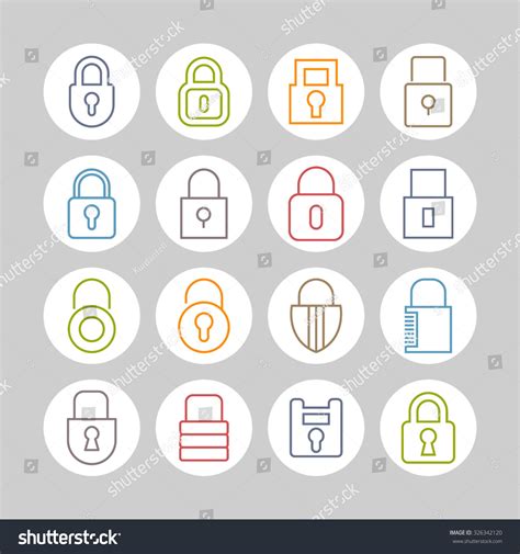 Password Vector Set Stock Vector (Royalty Free) 326342120