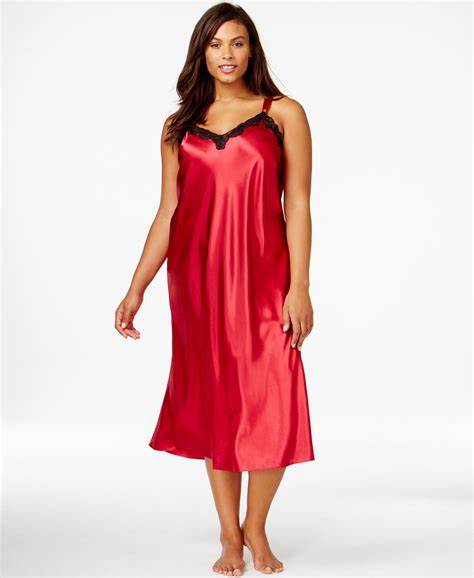 Plus Size Long Satin Nightgowns IBikini Cyou