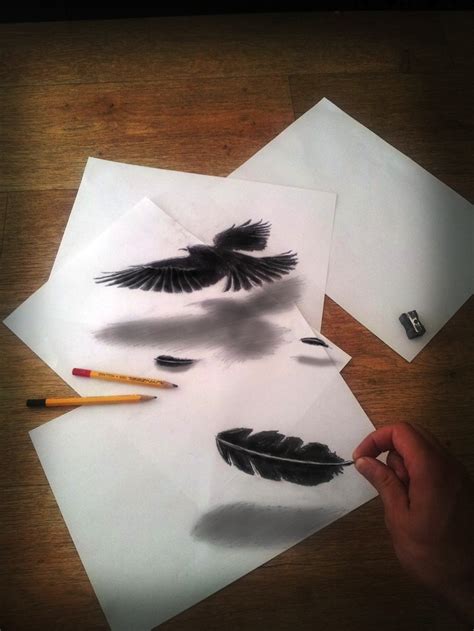 Des Dessins Au Crayon En Relief