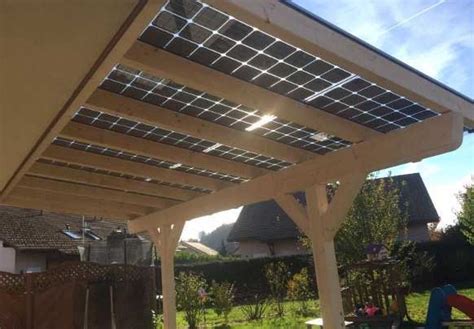 Avanzate Seno Classico Tettoia In Legno Per Fotovoltaico Stridio Fare