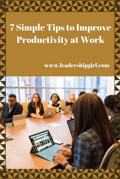 7 Simple Tips To Improve Productivity At Work