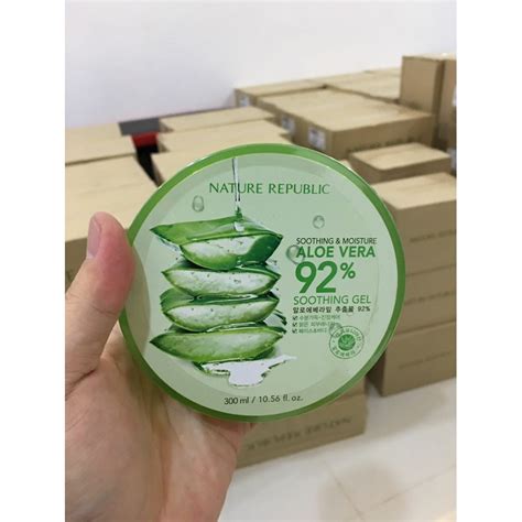 Jual NATURE REPUBLIC ALOE VERA 92 Persen SOOTHING GEL 300 ML ORIGINAL