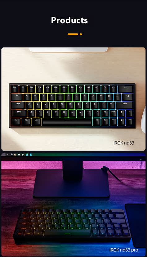 IROK ND63 PRO Wired Magnetic Keyboard 0 Dead Zone Hot Swappable RGB Gaming 0 02mm Class SOCD