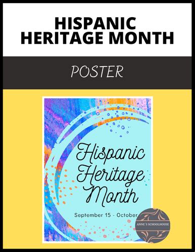 Hispanic Heritage Month Poster | Teaching Resources