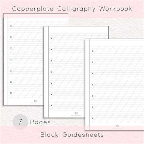 Copperplate Calligraphy Practice Sheets Worksheet Engrosser Script