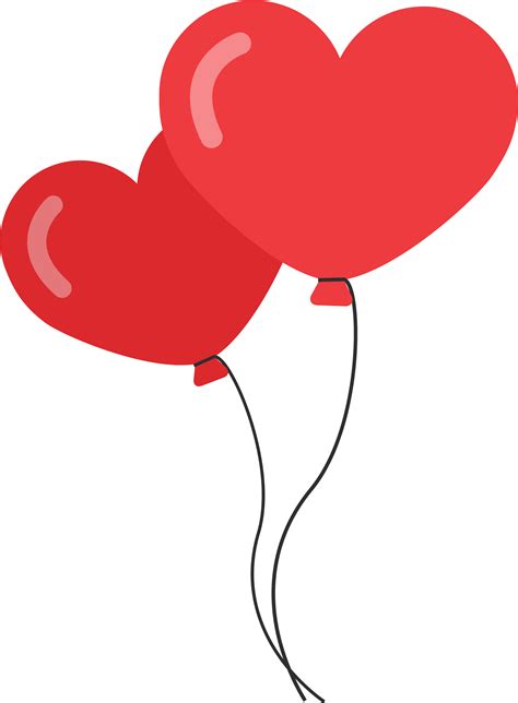 Love Vector Png Heart Shaped Balloon Png Clipart Full Size Clipart