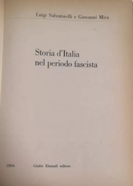 STORIA D ITALIA NEL Periodo Fascista EUR 9 99 PicClick IT