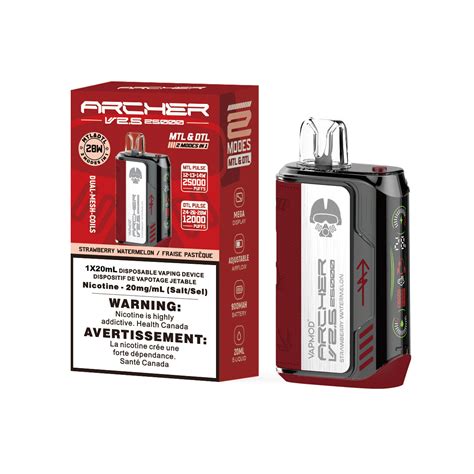 Vapmod Archer Vape 25k Disposable V25 Strawberry Watermelon Quality Vapes