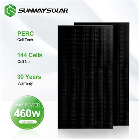 High Efficiency All Black Mono Solar Panel Pv Panels Solar W Full