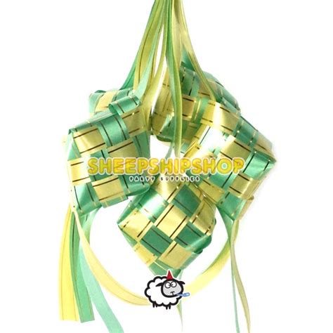 Jual Ketupat Lebaran Pita Jepang Sedang X X Cm Hiasan Parcel