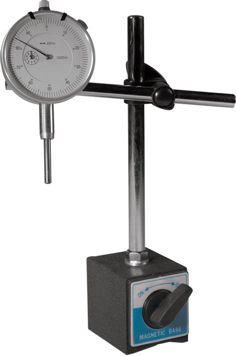 K & L Supply Dial Indicator Gauge with Magnetic Base 35-8421