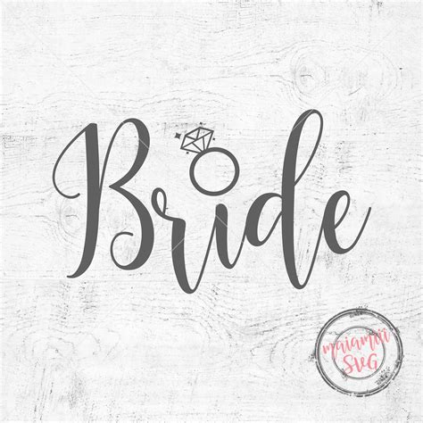 Bride Svg Wedding Svg Cut File Or Printable Png Bride Clip Art Cricut