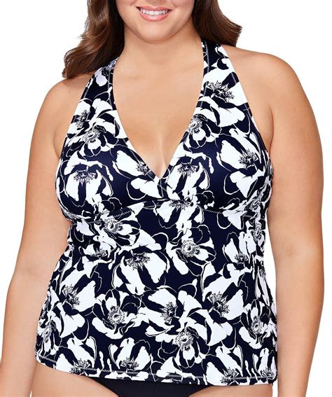 Leilani Womens Plus Size Kapalina Underwire Tankini Top Style G850256 Swimsuit