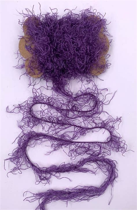 3 Yds Fluffy Eyelash Trim Purple Novelty Fibers Scrapbook Etsy