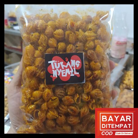 Jual Snack Kiloan MAKARONI KEONG KERANG EXTRA PEDAS 125 Gram Makanan