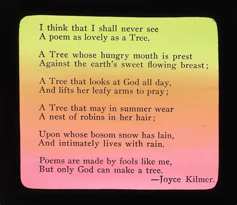 Ecc Tree Poem By Joyce Kilmer