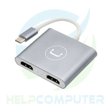 Adaptador Usb Tipo C A Dual Hdmi Unno Tekno Hb Sv Help Computer