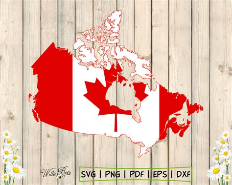 Map of Canada SVG Canada Flag Cut File Sublimation Canada - Etsy Canada