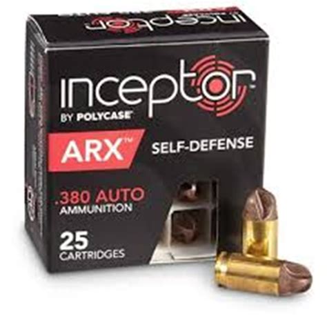 Polycase Ammunition 380 Auto 56 Grain ARX 25 Round Box at K-Var