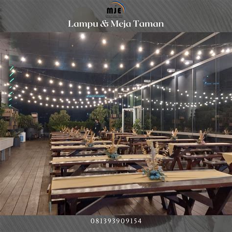 Sewa Lampu Taman Dan Bangku Taman Event Outdoor Jakarta