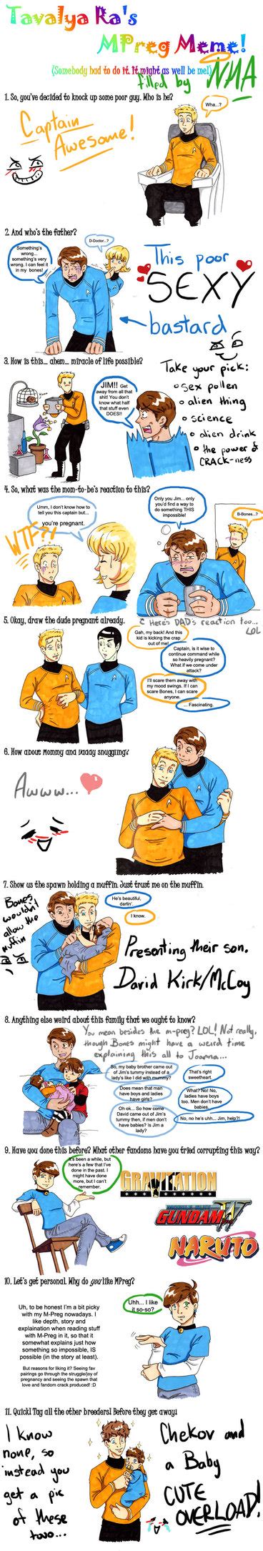 Mpreg Meme Kirkxbones By Nekohellangel On Deviantart Fandom Star Trek