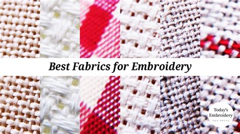 4 Best Fabrics For Embroideryfabric For Hand Embroidery Youtube