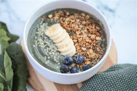 Groene Smoothie Bowl Met Pindakaas Banaan Nutrifoodz