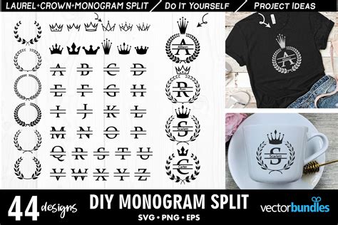 Monogram Split Maker Graphic by vectorbundles · Creative Fabrica