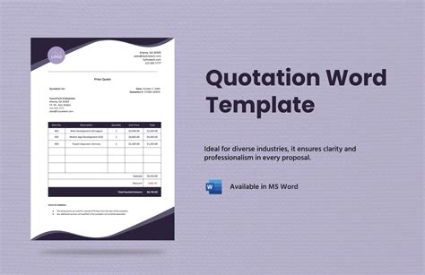Quotation Templates in Word - FREE Download | Template.net 