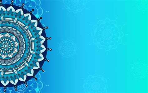 Background Template With Mandala Pattern Design 1500843 Vector Art At