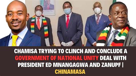 We Cant Make A Government Of National Unity With Nelson Chamisa A Cia