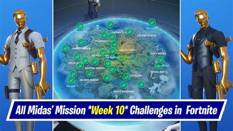 All Midas Mission Week 10 Challenges Guide In Fortnite Chapter 2