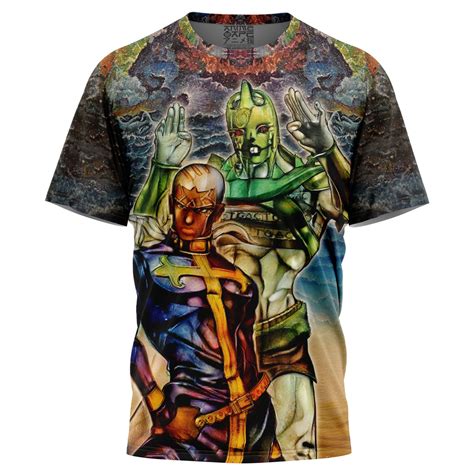 Trippy Enrico Pucci C Moon Jojos Bizarre Adventure T Shirt Anime Ape