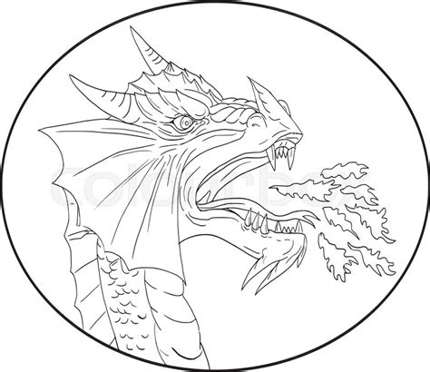 Fire Dragon Drawing at GetDrawings | Free download