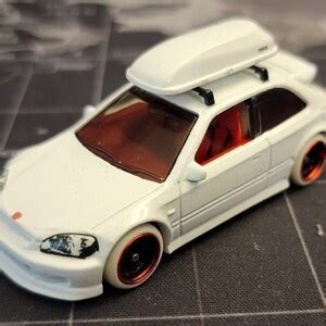 Custom Honda Civic Type R Hot Wheels Rubber Tires Jdm Tuner Import Etsy