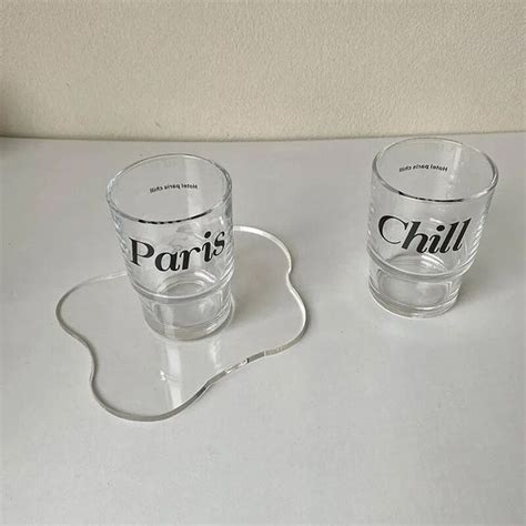 Irregular Acrylic Coasters Clear Mirror Coasters Nordic Ins Simple