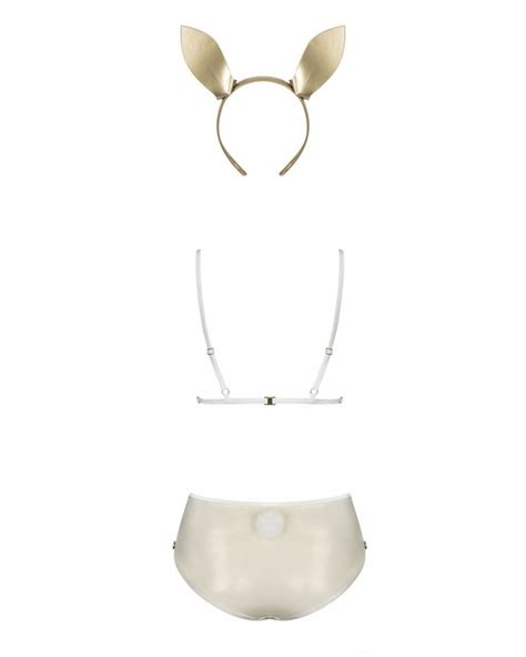 Obsessive Lingerie Sexy Costume Da Coniglietta Perlato Neo Goldes