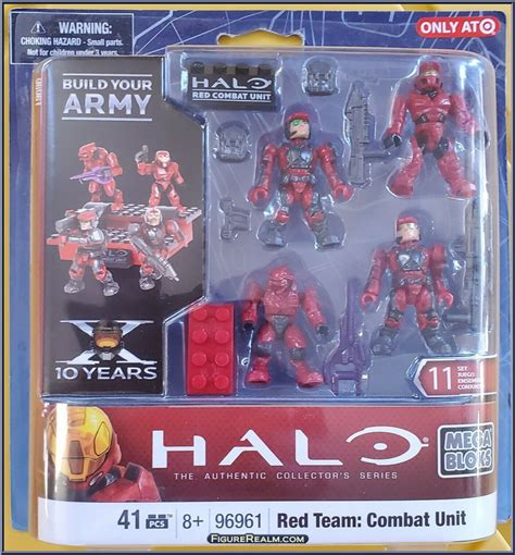 Red Team Combat Unit Halo Sets Mega Bloks Action Figure