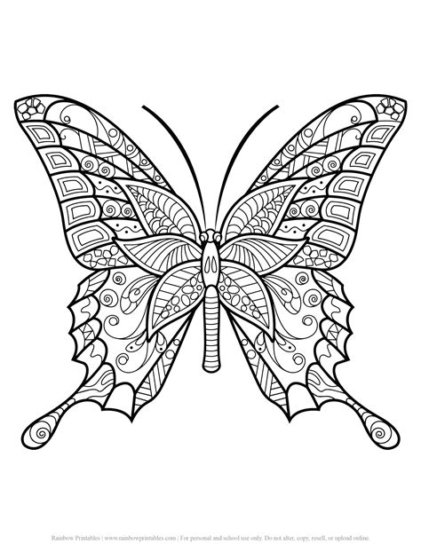 Butterfly Mandala Coloring Page To Print The Best Porn Website