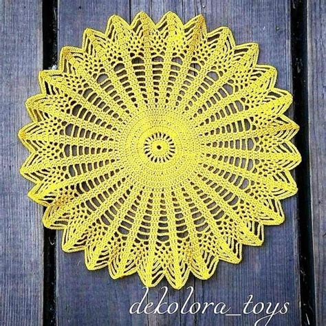 Toalhinha Amarela Linda Tecendo Artes Em Crochet Crochet Doilies