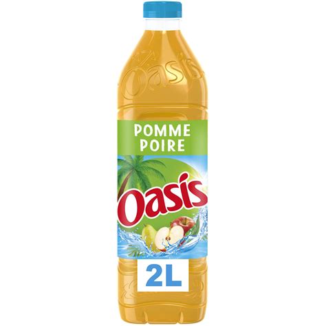 Boisson Aux Fruits Saveur Pomme Poire Oasis La Bouteille De 2l à Prix