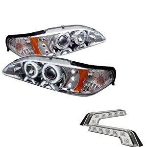 Carpart U Ford Mustang Pc Ccfl Led Chrome Projector Headlights And Led