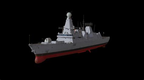 Hms Daring Royal Navy Type Class Air Defence Destroyer Model