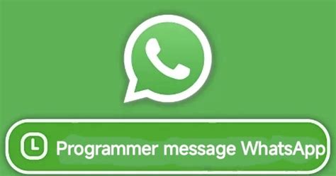 Message Programm Whatsapp Comment Programmer Un Message Whatsapp